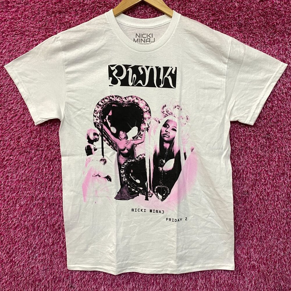 Nicki Minaj Heart Collage Pink Friday 2 T-Shirt Medium
